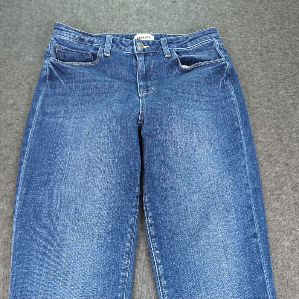 L'Agence‎ Jeans Womens 29 Blue Boot Cut Stretch Casual Western Cowgirl - Picture 2 of 15